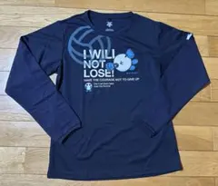 DESCENTE バボちゃん　長袖Tシャツ紺sizeOバレーボール　未使用