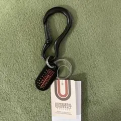 UNIVERSAL OVERALL カラビナ式キーホルダー 黒