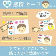感情カード バロメーター 療育 ST 場面緘黙 男の子 絵カード 自閉症 支援