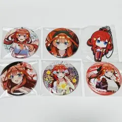 五等分の花嫁　中野五月　いつき　缶バッジ　ラバストセット　桜巫女　マルイ