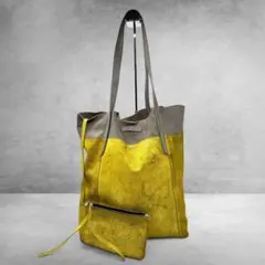 DIESEL Suede Tote Bag with Pouch y2k