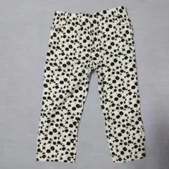 花柄カジュアルパンツ 生成色 LL 七分丈 ウエストゴム