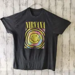 アメリカ古着　半袖Tシャツ　NIRVANA　２XL　チャコールグレーのサムネイル