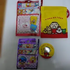 みんなのたぁ坊　プチ巾着　缶バッジ　セット