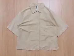 美品 MHL. マーガレットハウエル コットン リネン シャツ 麻 綿 黄色1