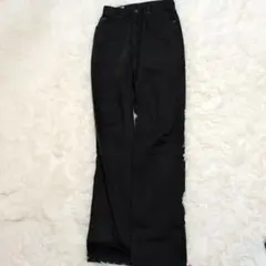 Leeストレートズボン、黒系（M）