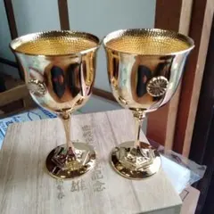 桂米丸さん　1992年　紫綬褒章受章祝　金箔 桂米丸さん 1992年 紫綬褒章受章祝 金箔