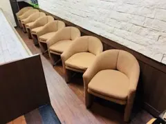 【引取歓迎】ファブリック生地 キャスター付椅子　バーやスナック等に★