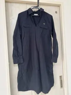LACOSTE ネイビー ポロシャツワンピース とロンT 42