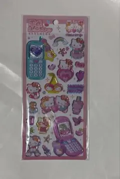 サンリオキャラクターズ ハローキティ 平成はっぴーフォン 立体シール