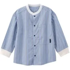 コンビミニ ビッグシャツ 長袖 120 ストライプ 冠婚葬祭 記念日 オシャレ着