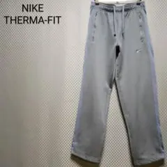 ナイキ☆ウォームトラックパンツ ジャージ ベンチ 刺繍ロゴ スウッシュ M 灰