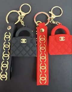 CHANEL ミニバッグ型キーホルダー 2個セット
