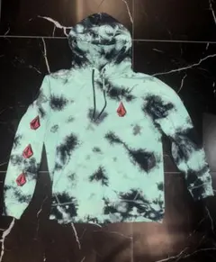 ボルコム　タイダイ柄フード付きパーカー 　タイダイ　M　ミントグリーン
