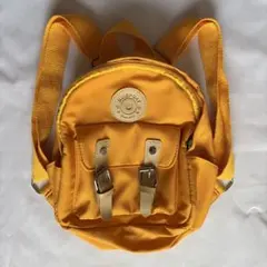 子ども用イエローミニリュック フロントポケット付き