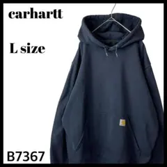 Carhartt カーハート プルオーバー パーカー ワンポイント ネイビー L