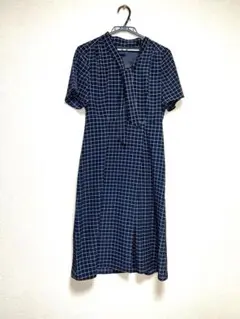 Coup de chance チェック柄 半袖ワンピース 38