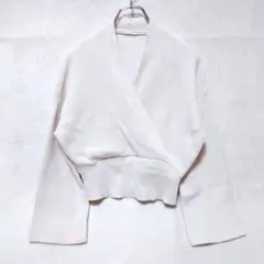 グレイル カシュクール リブニット クロップド丈 長袖 (F)