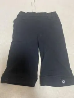 黒 ハーフパンツ ボタン付き