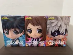 【未開封】ヒロアカ 緑谷 爆豪 麗日お茶子 Qposket フィギュア 3体