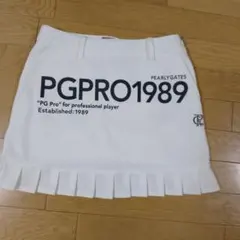 新品未使用最新作パーリーゲイツ プロ スカート プリーツ ホワイト ストレッチ