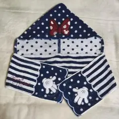 ディズニー フード付きタオル ミニー