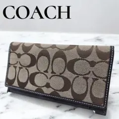 【美品】COACH コーチ 手帳ケース 通帳 お薬手帳 パスポート