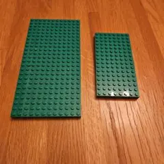 LEGO 緑色プレート 大小セット