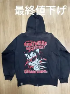 CREAM SODA TEMMYE パーカー 黒ドクロタグ M クリームソーダのサムネイル