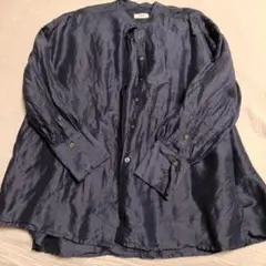 値下げ イエナ リネン ブラウス ネイビー 36