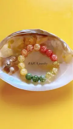 本日限定20%off‼️ クラック水晶 天然石 ブレスレット