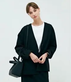 UNITED ARROWS COMFY Vノーカラー ジャケット - メルカリ
