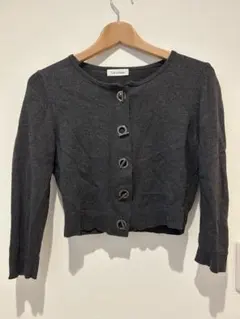 カルバンクライン　カーディガン　韓国　クロップド丈