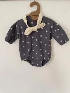 【新品未使用】80サイズ 花柄 ロンパース