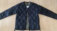 TAION ブラック キルティングジャケット