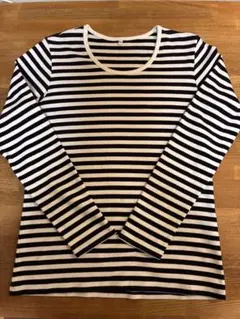 無印良品　長袖Ｔシャツ　ボーダー　XLサイズ　レディース