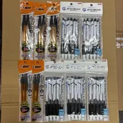 【新品】ボールペン35本 ジェットストリーム ＆ BIC まとめ売り 大量のサムネイル