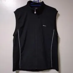 ellesse 黒 ジレ ベスト