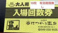 小江戸はつかり温泉 大人用入場回数券のサムネイル