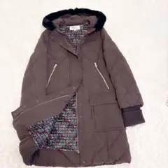 SONA RKIEL ブラウン キルティング ダウンジャケット　オンワート樫山