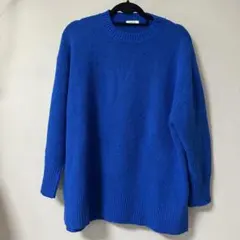 LOWRYSFARM ブルー ニット セーター Fサイズ