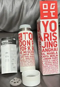 【新品未使用】 ユニクロ ステンレスボトル 赤ノベルティ