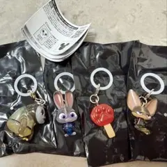 ズートピア めじるしアクセサリー　4種セット　ジュディ　アイスキャンディ等