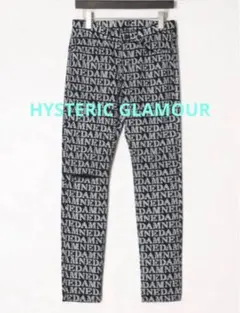 【美品】ヒステリックグラマーDAMNED総柄USED加工デニムスリム30inch