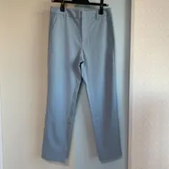 GU ジーユー　スラックス　レディースS ストレッチテーパードパンツ ブルー