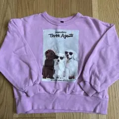 MARKEY'S 犬プリント トレーナー 100 スウェット　マーキーズ