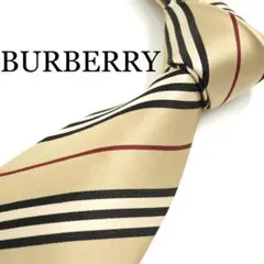 ✨新品未使用品✨　BURBBERY ネクタイ　ストライプ　ノバチェック