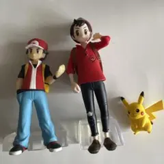 ポケモンスケールワールド フィギュア 主人公 マサル レッド ピカチュウ