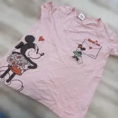 【レディース】半袖Tシャツ　ミッキーミニー　Mサイズ 保育士のサムネイル