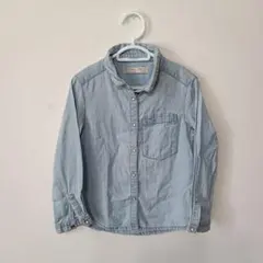 ZARA GIRLS デニムシャツ 110cm ライトブルー 長袖 キッズ